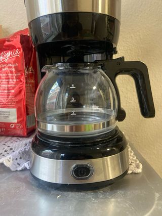 Cafetera Severin 4 tazas acero inox.