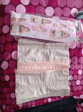 Faja Patra Talla M Beige y Rosa