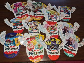 103 pz Kinder Gransorpresa Collarini Vari pasqua
