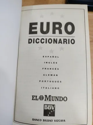 Euro diccionario español - inglés - francés - a...