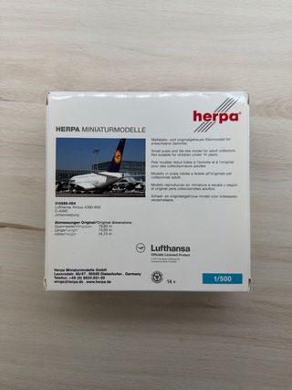 Herpa Lufthansa A380-800 1:500