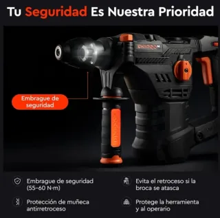 Martillo Perforador Dnipro-M 1650W SDS Plus