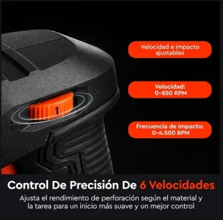 Martillo Perforador Dnipro-M 1650W SDS Plus