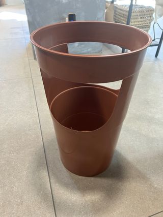Papelera/Paragüero Marrón Plástico