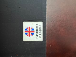Sofá Chesterfield Cuero Rojo/Marrón Original