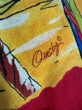 Sacca mare cotone Made in India stampato