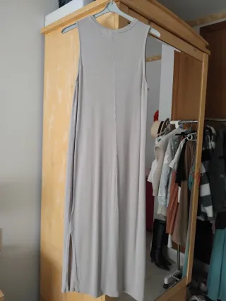 Vestido largo beige talla única