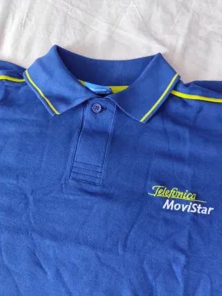 Camiseta Polo Movistar Azul talla M