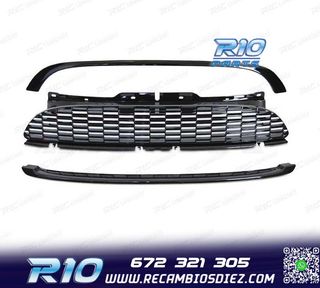 PARRILLAS MINI COOPER R56 R57 06-09 NEGRO BRILLO