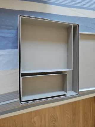 Joyero blanco cartón Ikea