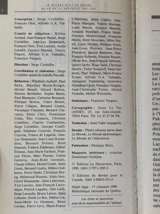 Le nouvel état du monde: Bilan de la décennie 1...