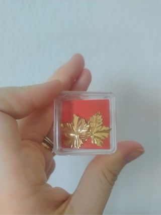 Orecchini foglia vintage placcati oro