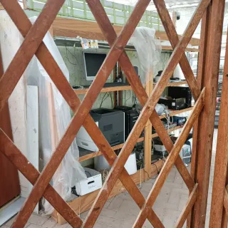 Traliccio Pannello Angolare Legno Piante