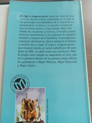 Libro "El viaje a ninguna parte", de Fernán-Gómez