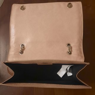 Borsa Zara salmone con borchie e tracolla