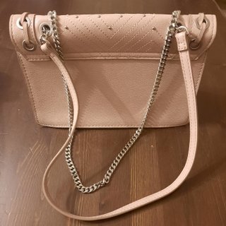 Borsa Zara salmone con borchie e tracolla