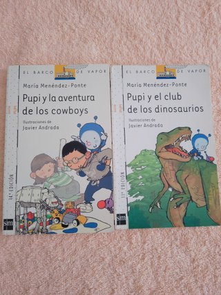 LOTE DE 9 LIBROS DE LA SERIE PUPI (blancos)