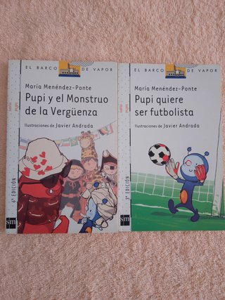 LOTE DE 9 LIBROS DE LA SERIE PUPI (blancos)