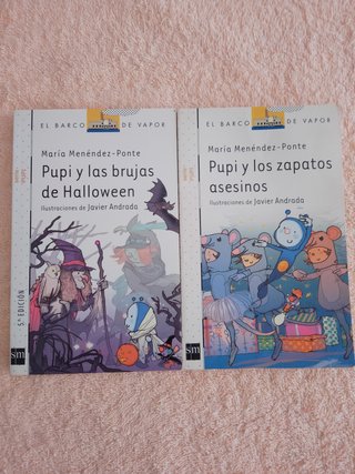 LOTE DE 9 LIBROS DE LA SERIE PUPI (blancos)
