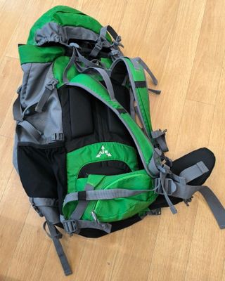 Mochila Montaña/Trekking 50L Verde/Gris