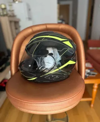 Casco NZI Negro y Amarillo