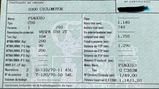 Vespa S50 2T – ITV 2027 – Lista para conducir