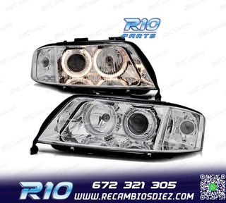 FAROS OJOS ANGEL AUDI A6 01-04 OJOS ANGEL CROMADOS