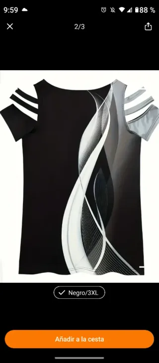 Camiseta mujer Talla 3XL cremallera