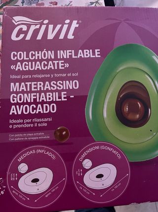 Colchoneta inflable Crivit Aguacate