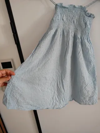 Vestido H&M azul criança tam 134