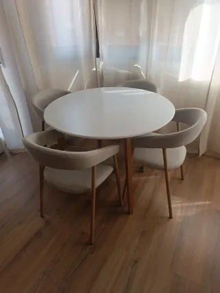 Mesa Nórdica Blanca