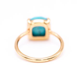 Anillo Oro 18K Turquesa