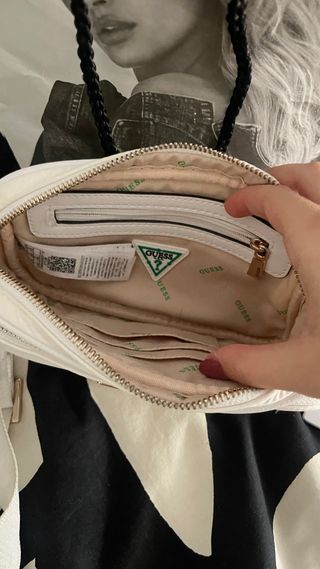 Bolso bandolera GUESS blanco