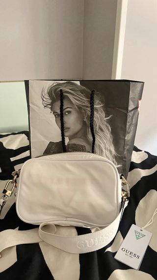 Bolso bandolera GUESS blanco