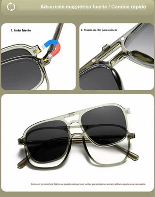 Gafas de sol acetato UV hombre