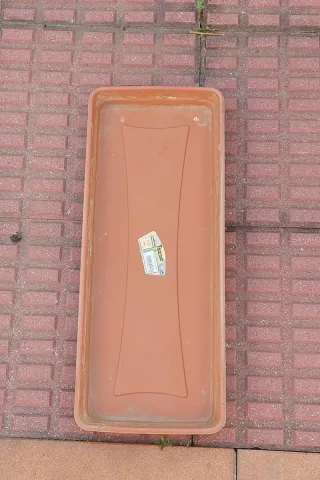Tapa jardinera Terra Marrón Rectangular, 3 unidade