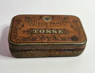 Scatola Latta Pastiglie Paneraj Tosse