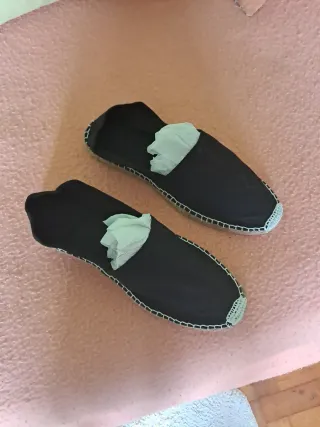 Alpargatas Unisex Negras Talla 40 Sin Estrenar