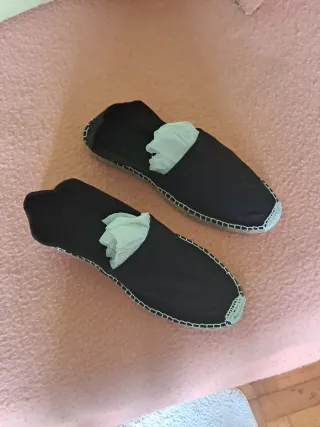 Alpargatas Unisex Negras Talla 40 Sin Estrenar
