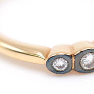 Anillo Oro 18K TRIO Diamantes