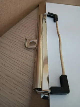 2 Carpetas de fibra de madera con clip