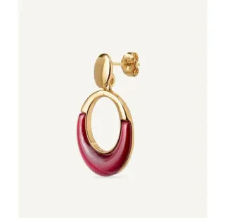 Pendientes Vidal & Vidal Dorados y Rojos