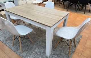 Mesa Comedor Nórdica + 6 Sillas