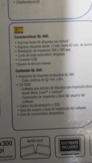 Impresora de etiquetas Brother QL-560