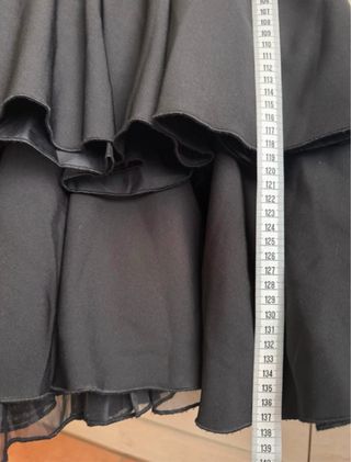 Traje Flamenca Negro Volantes