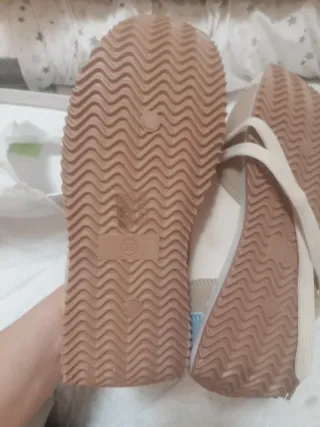 Deportivas mujer beige y rosa