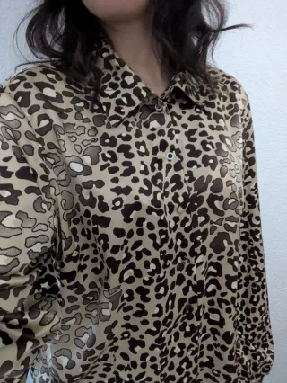 Blusa Camisa Animal Print George Talla M