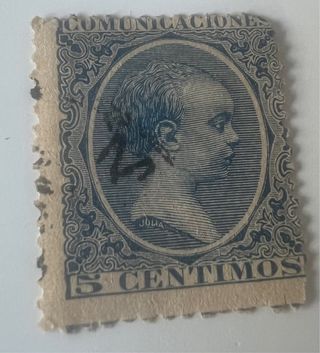 Sello antiguo COMUNICACIONES 5 CÉNTIMOS