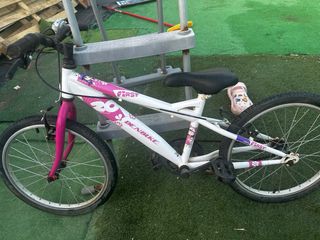 Bicicleta infantil DENBIKE 20 rosa y blanca