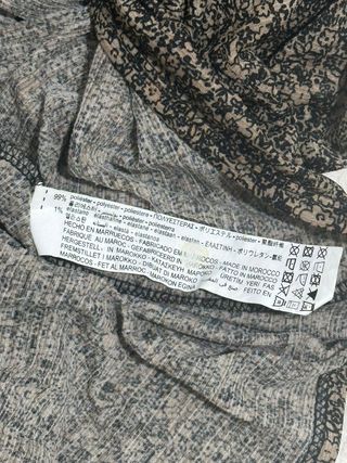 Vestito Zara fantasia floreale marrone tg XL